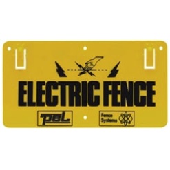 PEL Fencing Warning Sign