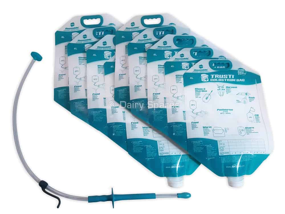 Trusti Tuber Colostrum Bags starter pack (10) with stomach tube