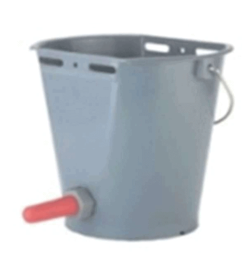 8 ltr calf feeding bucket and teat