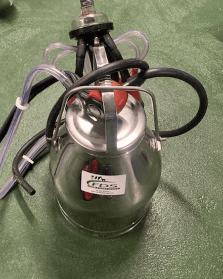 Stainless steel Bucket complete with Pulsator and cluster