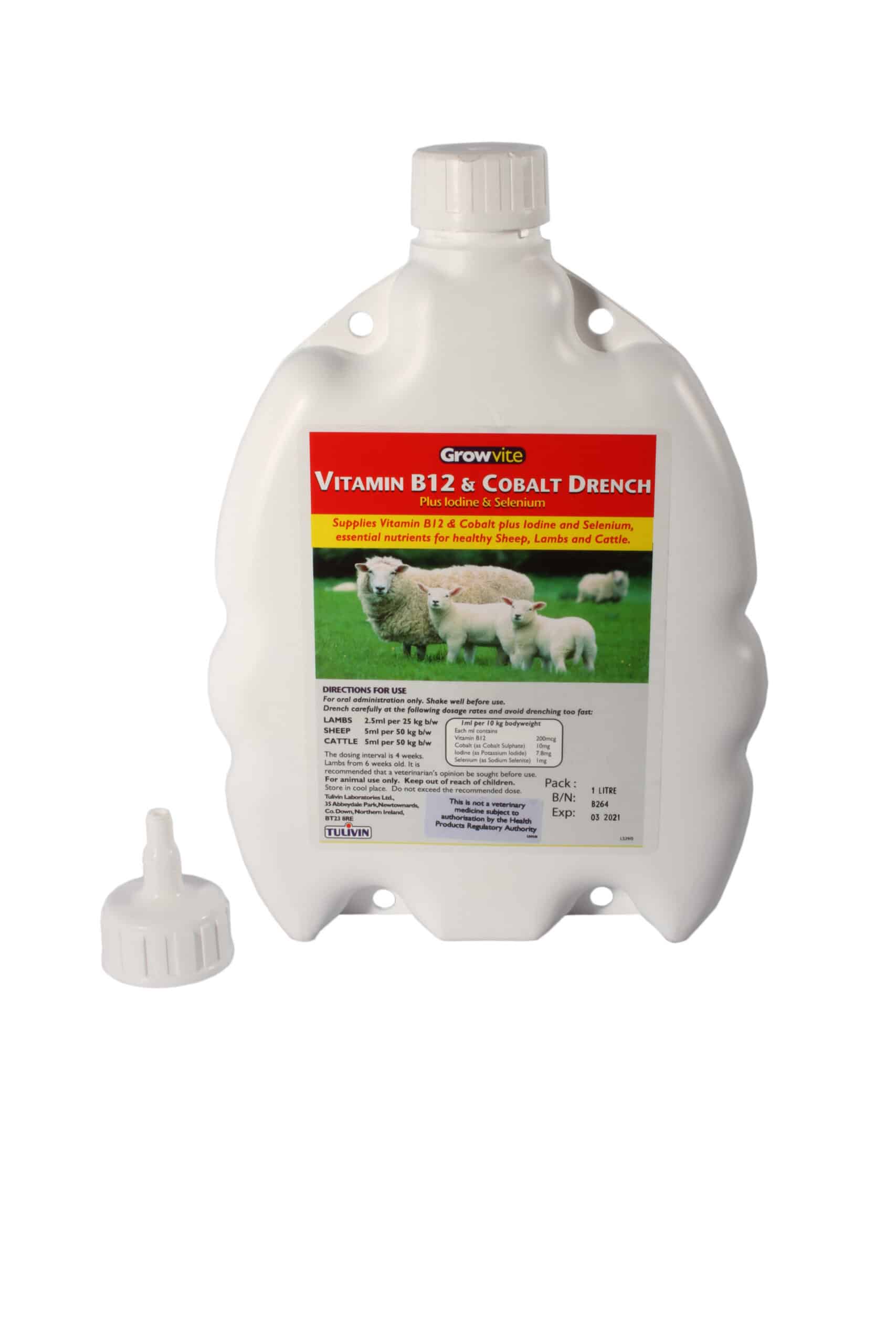 Growvite B12 Selenium & Cobalt Drench 1L