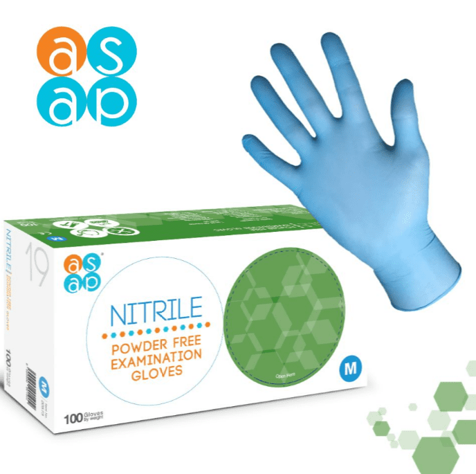 Blue Nitrile Milking Gloves (100 pack)